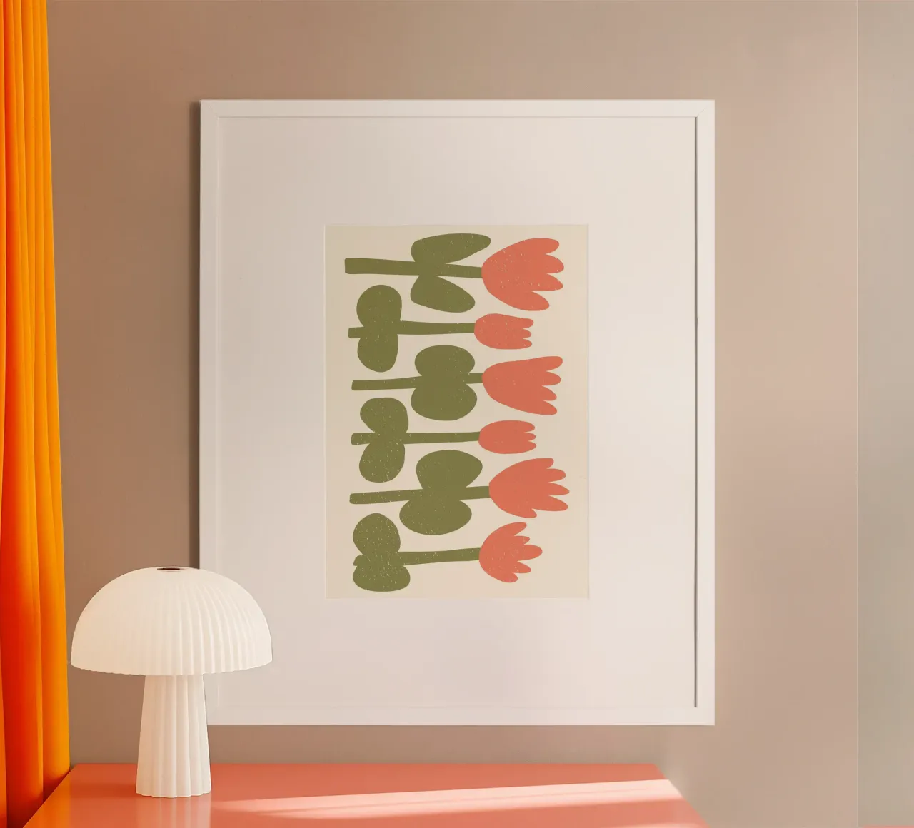 Floraler Kunstdruck aus der Mitte des Jahrhunderts - Botanischer Wandschmuck Poster von ClubArt