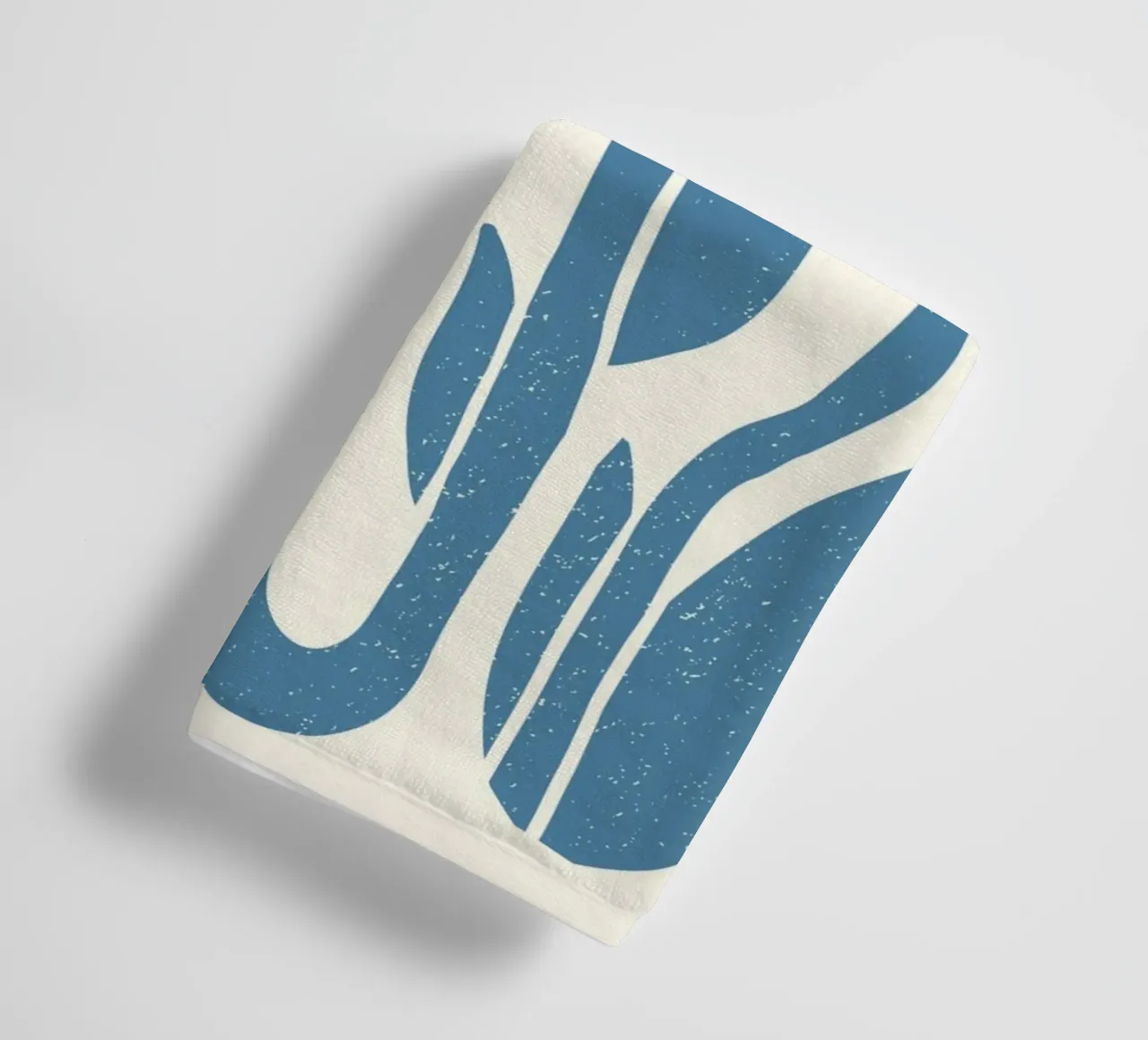 Retro Floral Print - Lila Krokus Abstrakte Botanische Kunst Handtuch von ClubArt