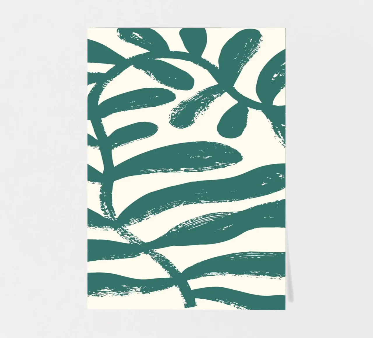 Matisse Inspired Brush Stroke Foliage - Abstract Botanical P sticker sheet by ClubArt