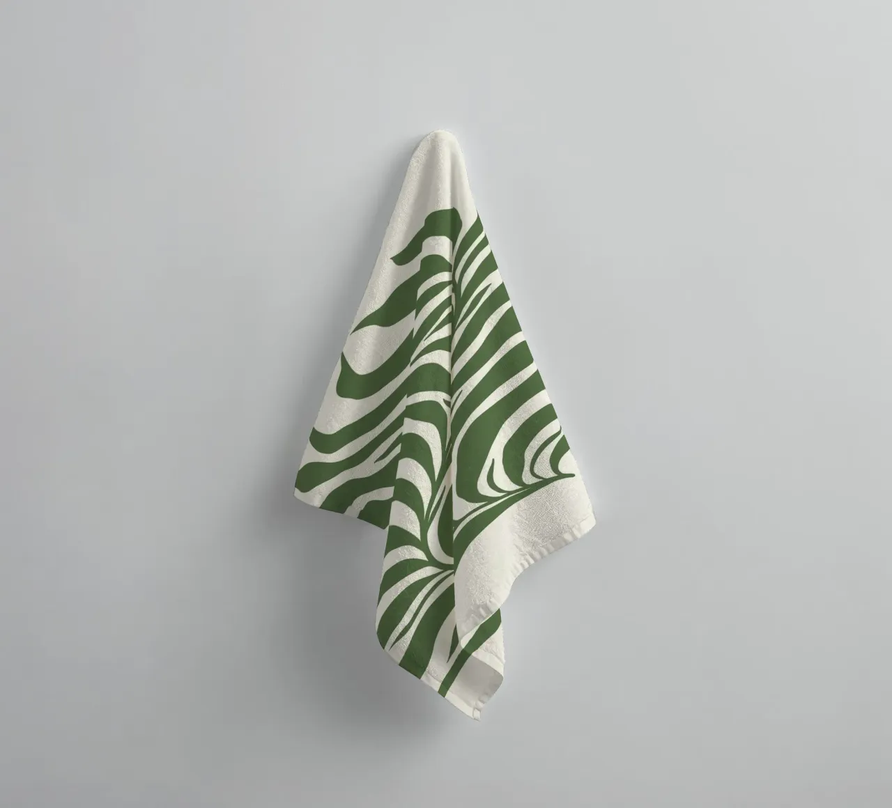Op Matisse geïnspireerd Jungleblad - Abstract Botanisch Muurkunstwerk badhanddoek van ClubArt