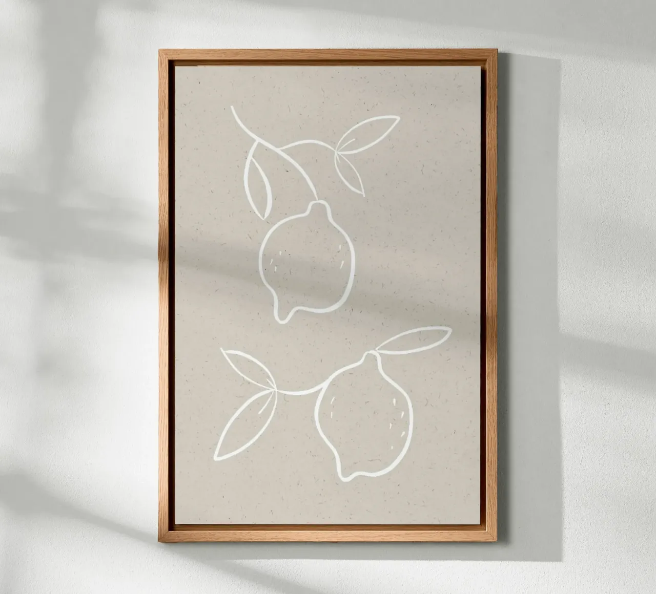 Lemon tela con Cornice a cassetta da KRUTH DESIGN