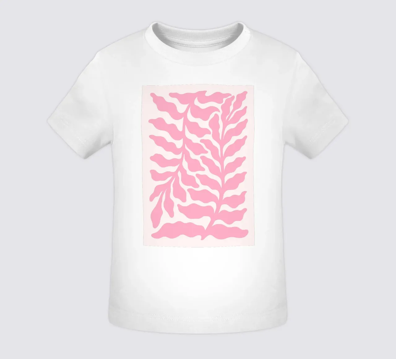 Matisse Inspired Pink Foliage - Abstract Botanical Print baby t-shirt by ClubArt