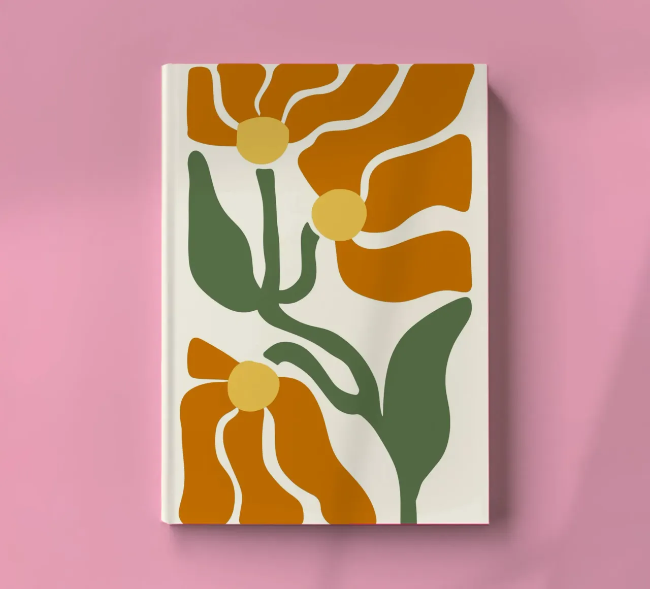 Matisse Inspired Orange Blooms - Abstract Botanical Art notebook by ClubArt