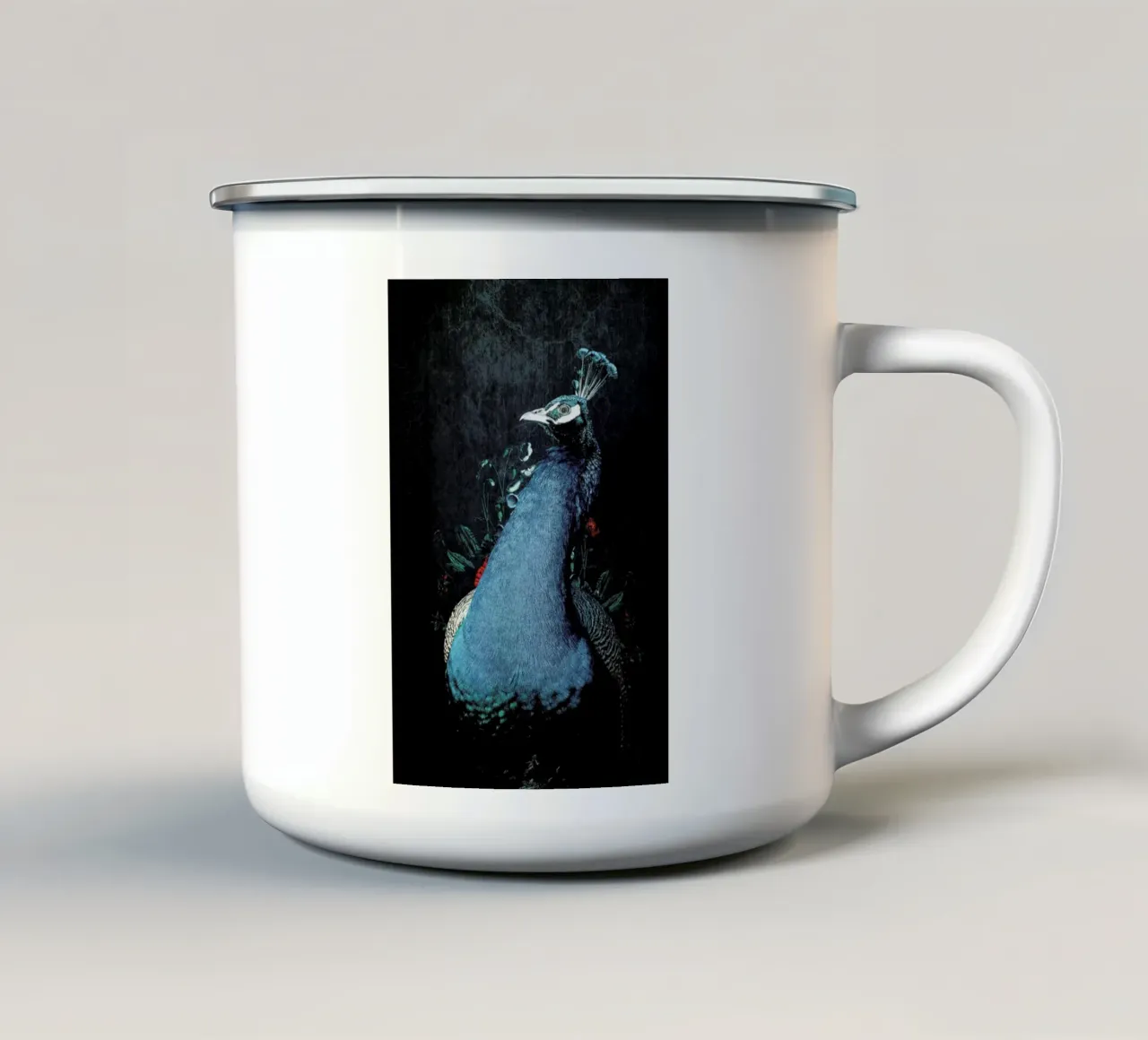 Peacock 2 tazza in smalto da Wouter Rikken