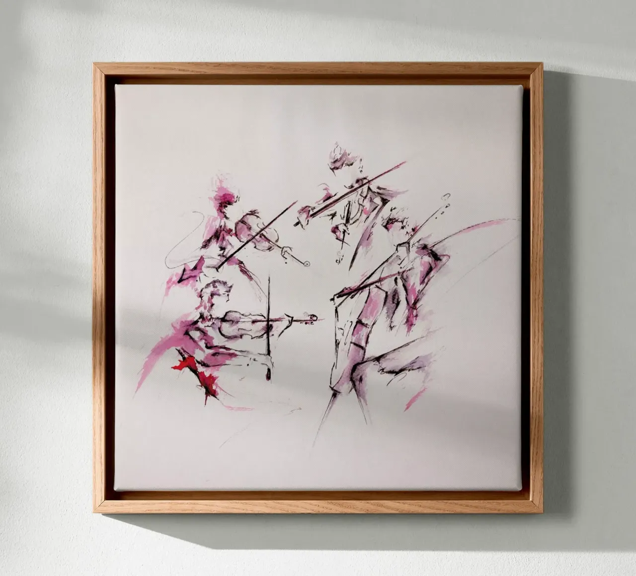 Quartet canvas met Baklijst van Marc Allante