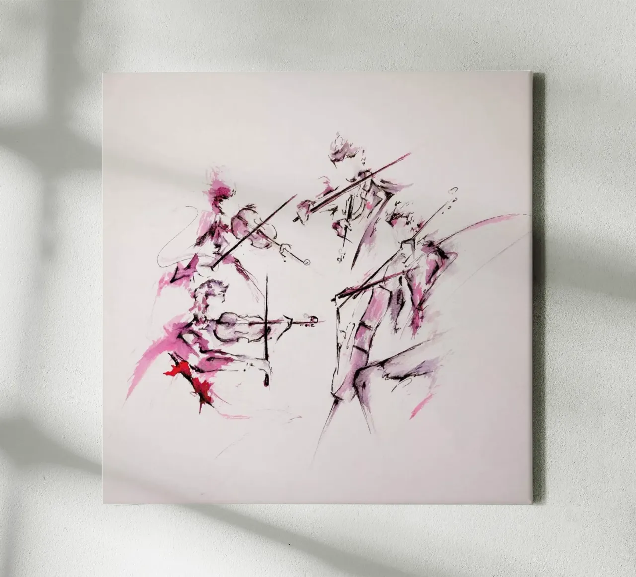Quartet canvas met Baklijst van Marc Allante