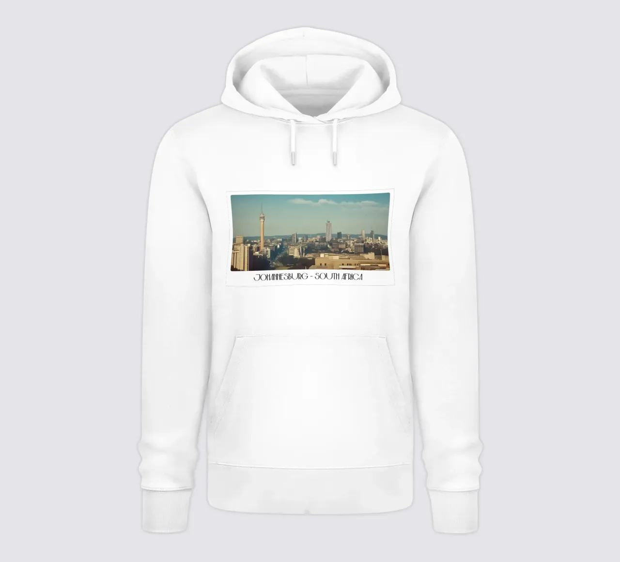 Johannesburg Sudafrica Torre Hillbrow Skyline d'epoca felpa con cappuccio da ClubArt