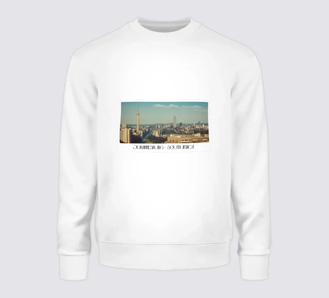 Johannesburg Sudafrica Torre Hillbrow Skyline d'epoca felpa da ClubArt