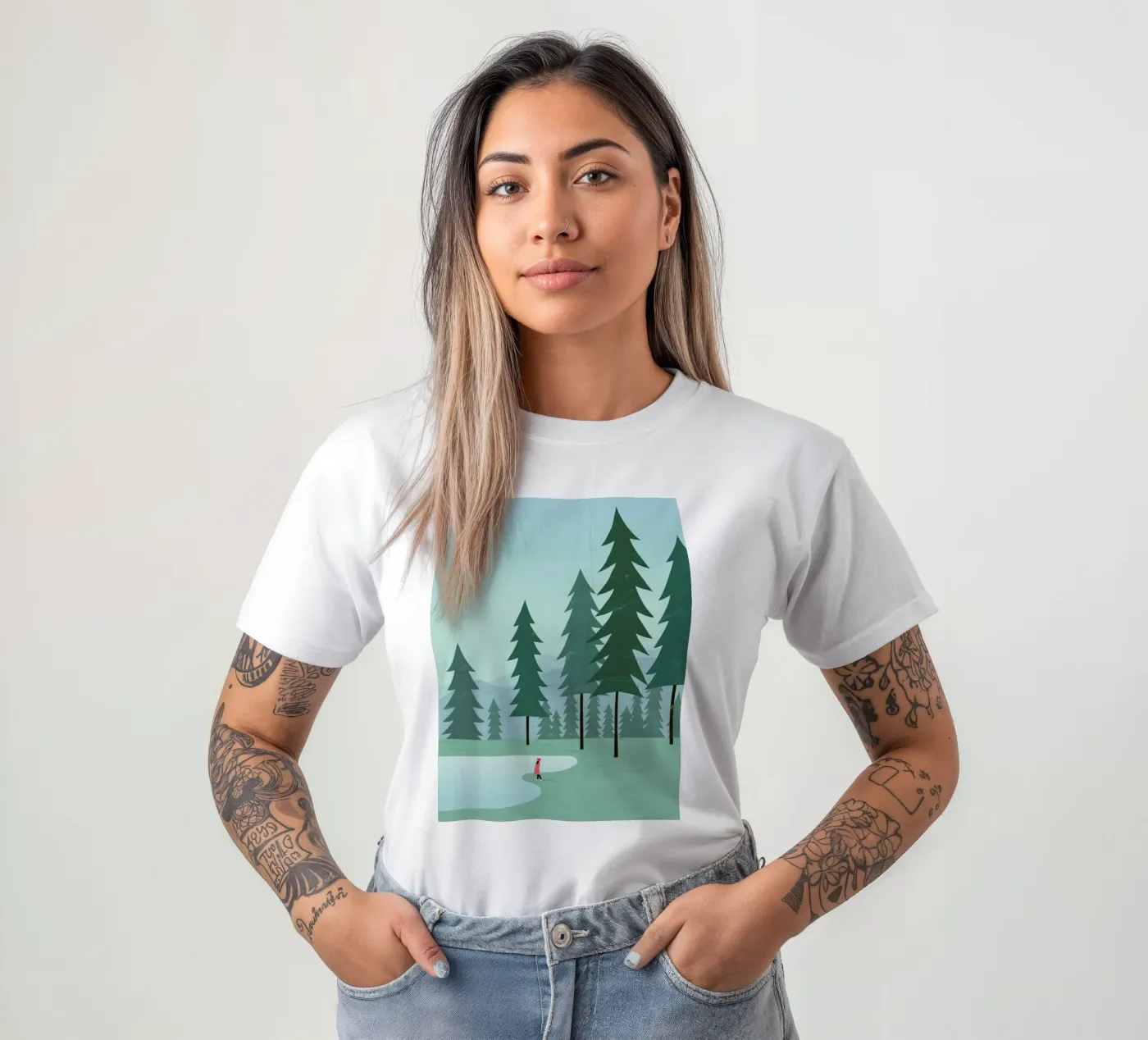 Wald t-shirt da Katinka Reinke