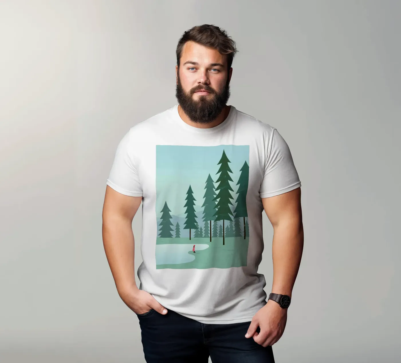 Wald t-shirt da Katinka Reinke