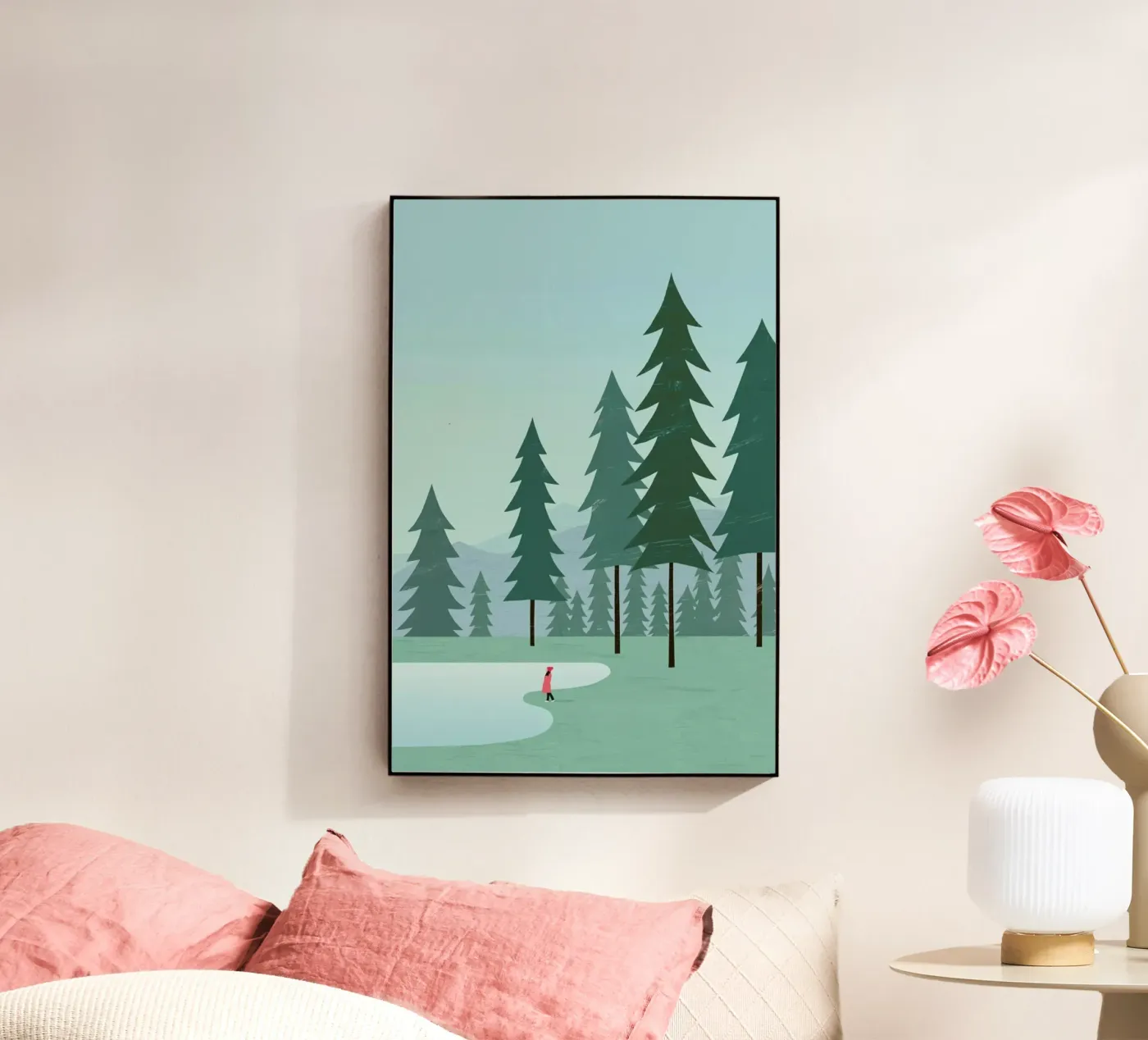Wald acryl van Katinka Reinke