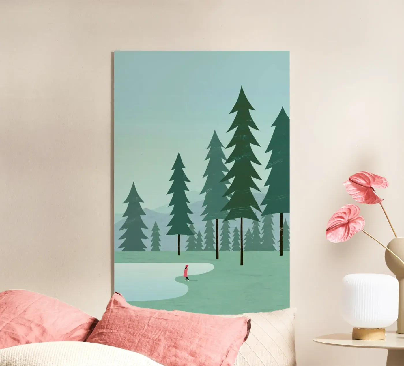Wald acryl van Katinka Reinke