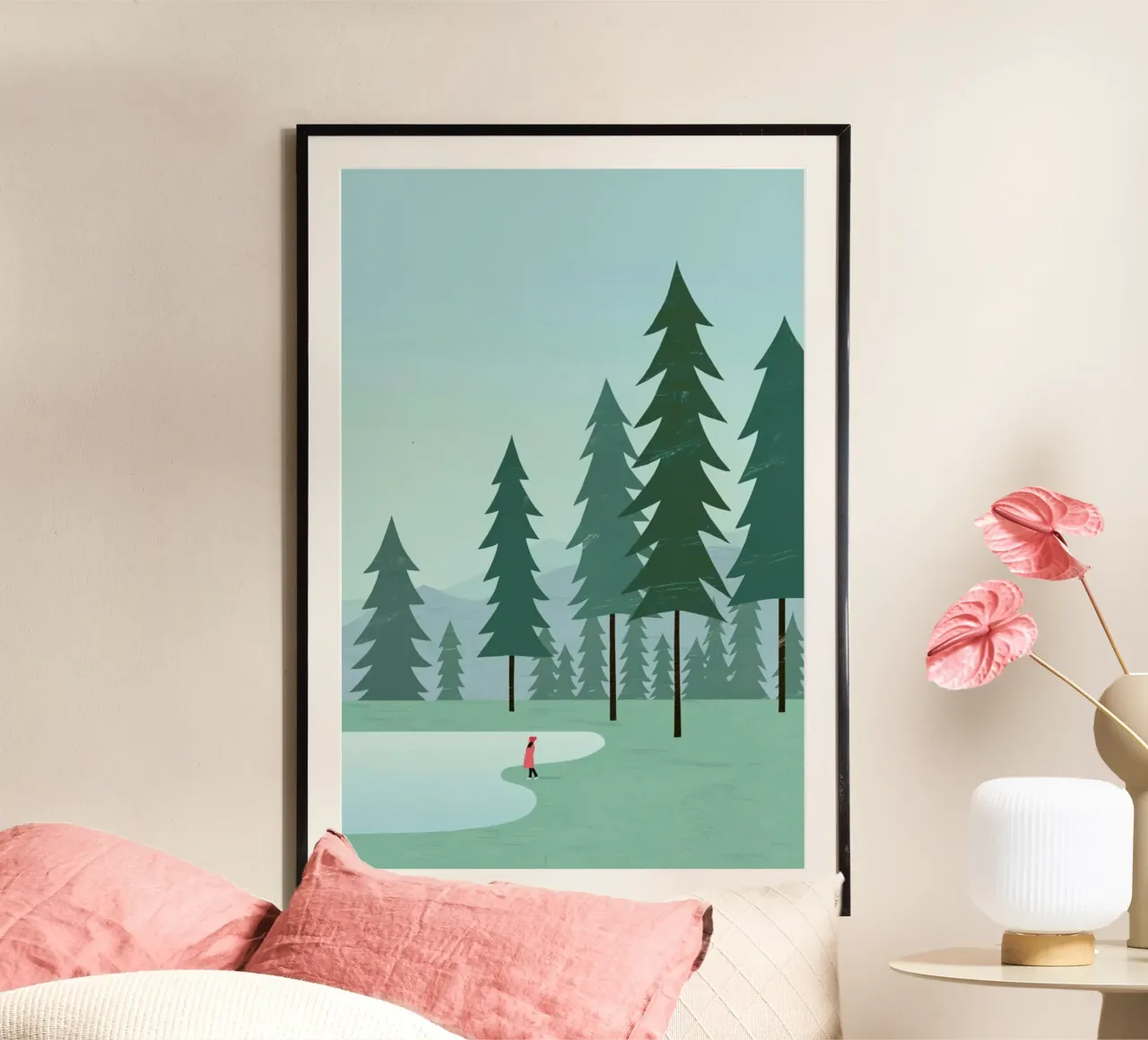 Wald poster con telaio in plastica da Katinka Reinke