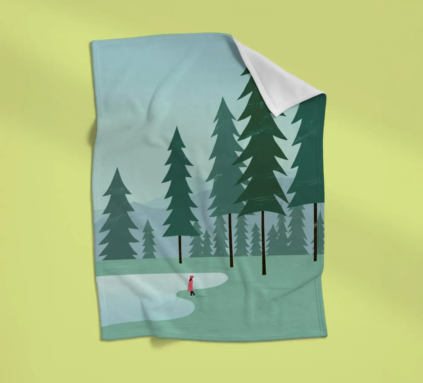 Wald fleece blanket by Katinka Reinke