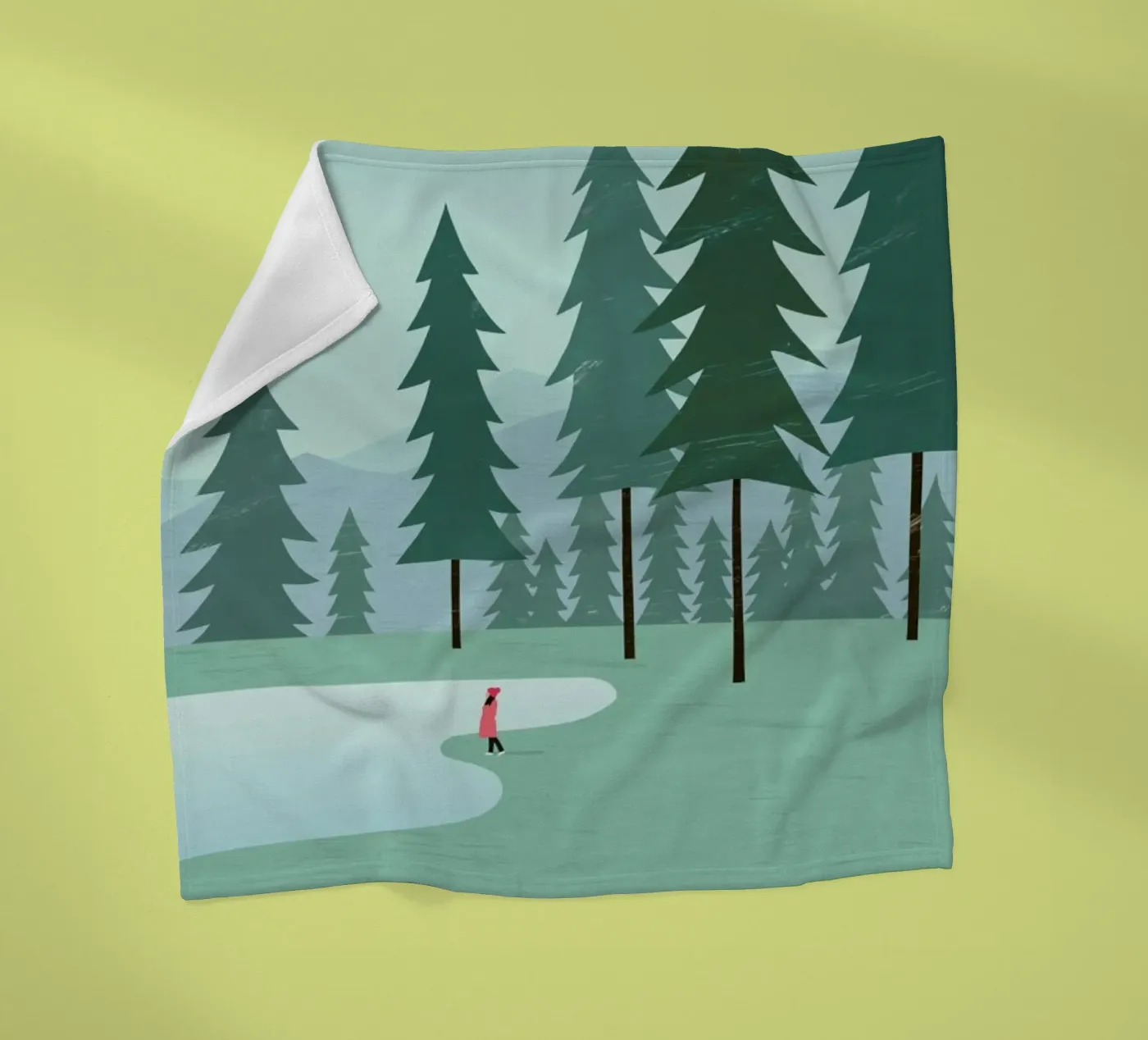 Wald fleece blanket by Katinka Reinke