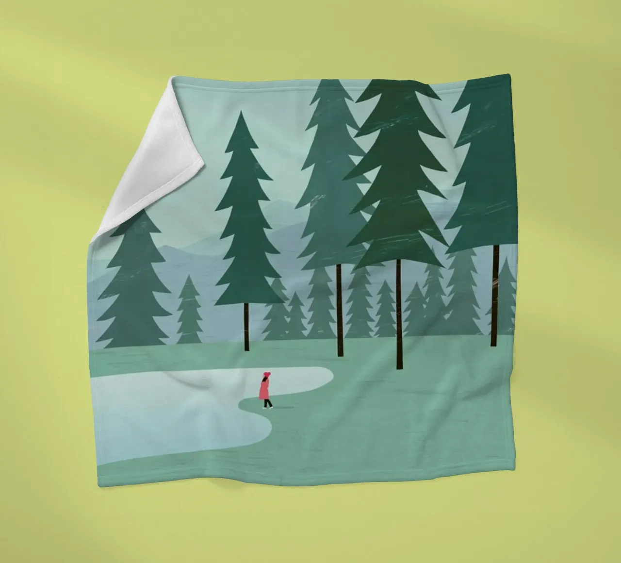 Wald Fleecedecke von Katinka Reinke