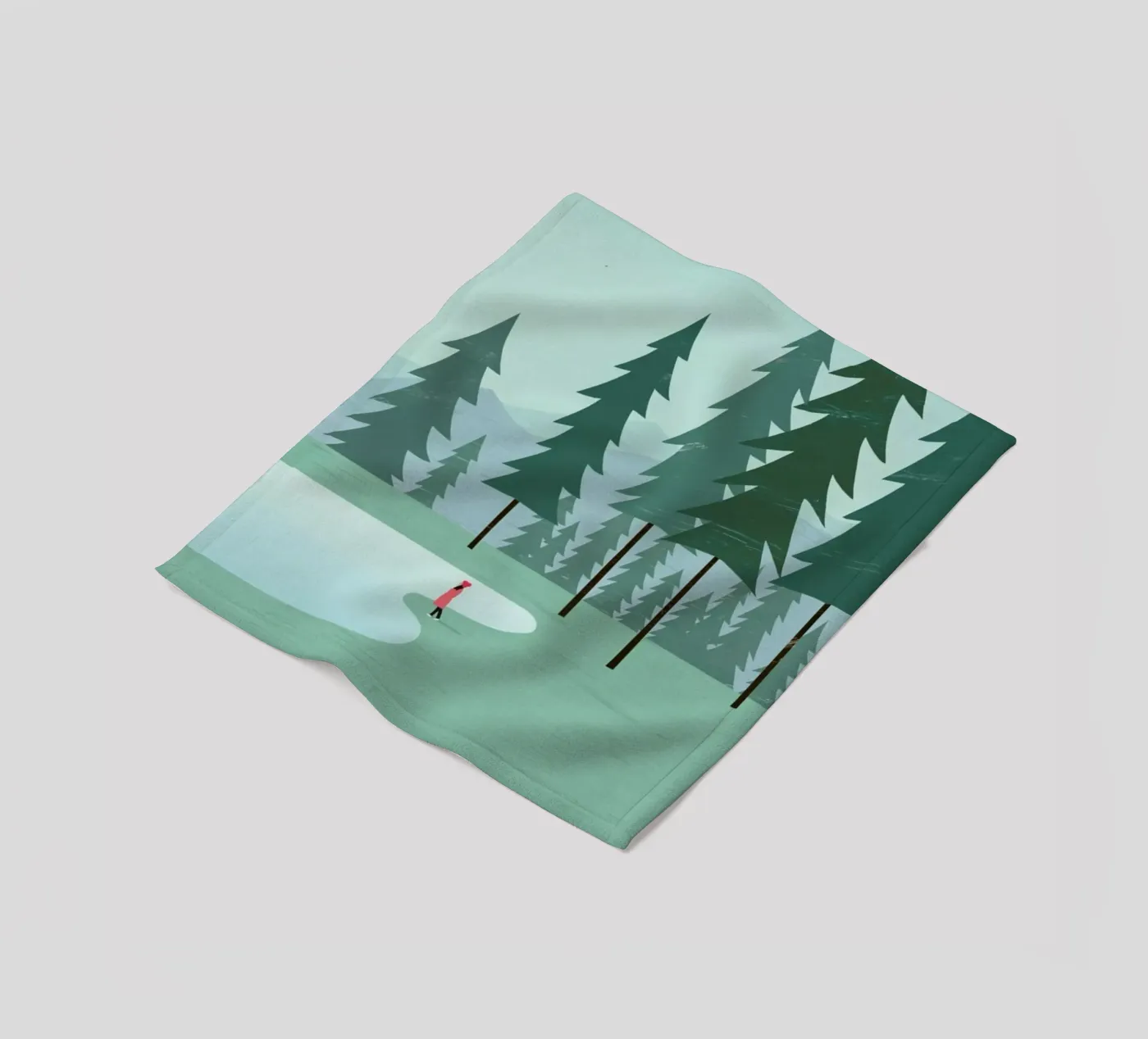 Wald fleece blanket by Katinka Reinke