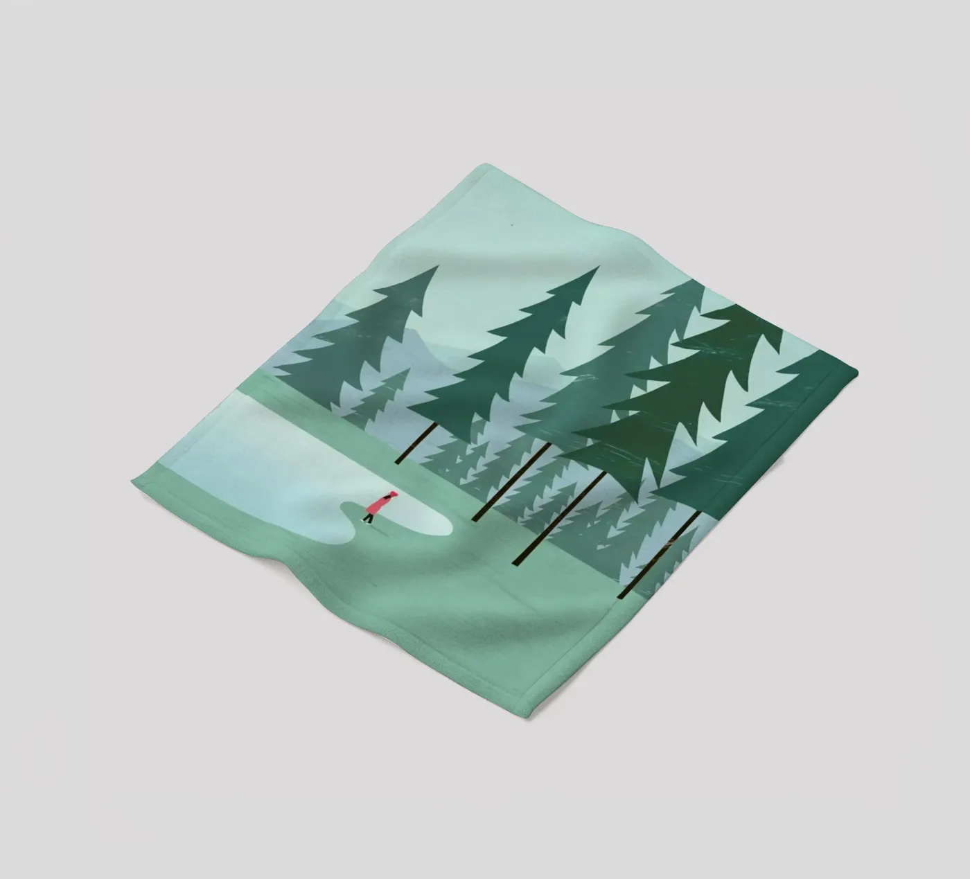 Wald plaid polaire de Katinka Reinke