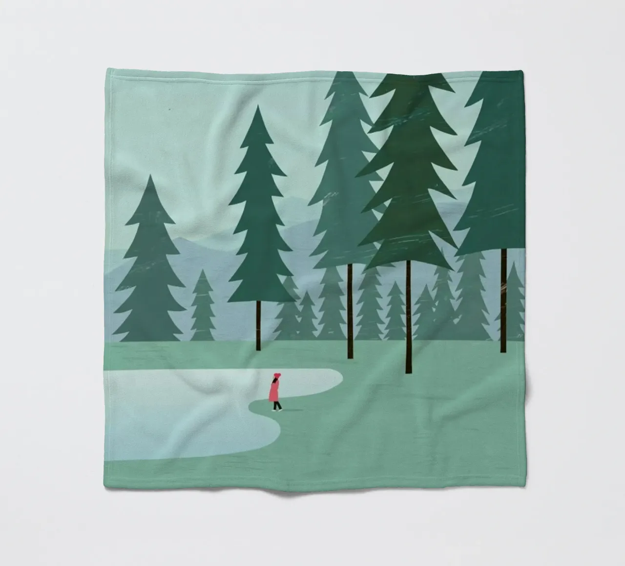 Wald Fleecedecke von Katinka Reinke