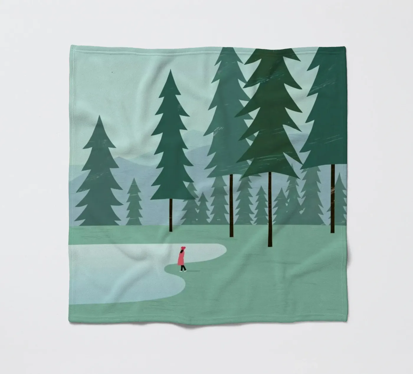Wald fleece blanket by Katinka Reinke