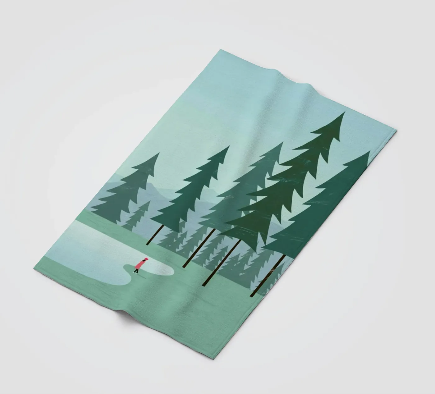 Wald fleece blanket by Katinka Reinke