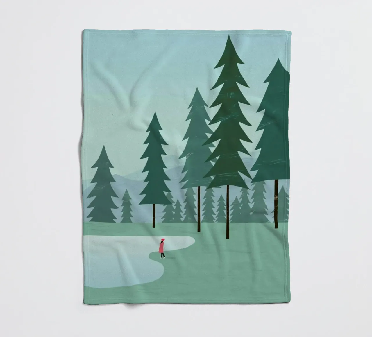 Wald Fleecedecke von Katinka Reinke