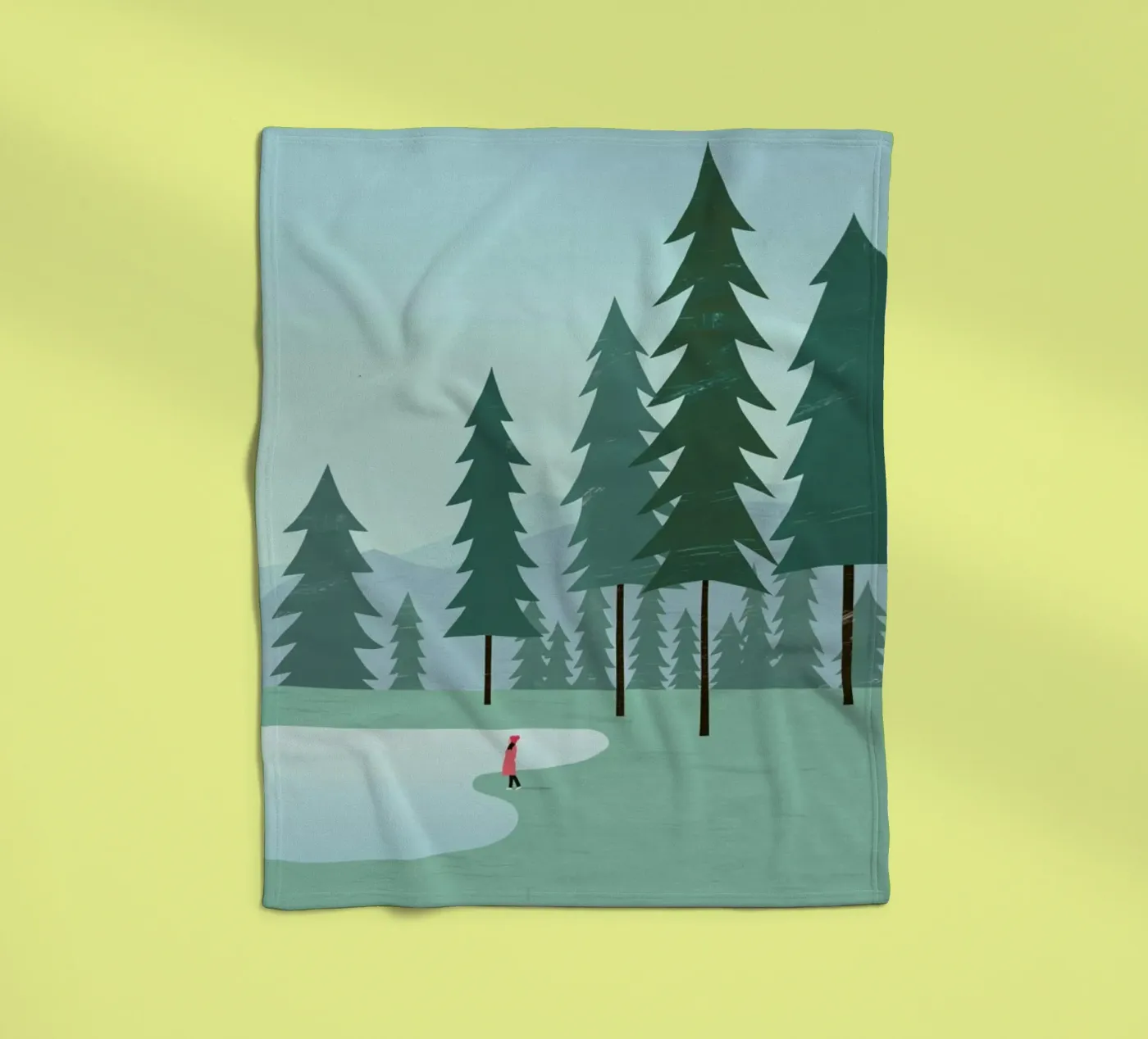 Wald fleece blanket by Katinka Reinke