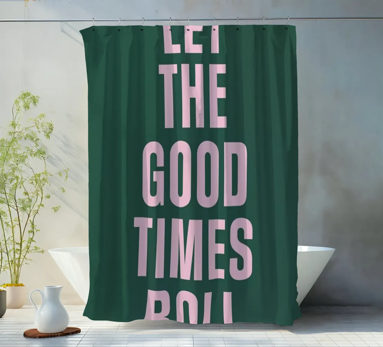 Good Times shower curtain by The Native State