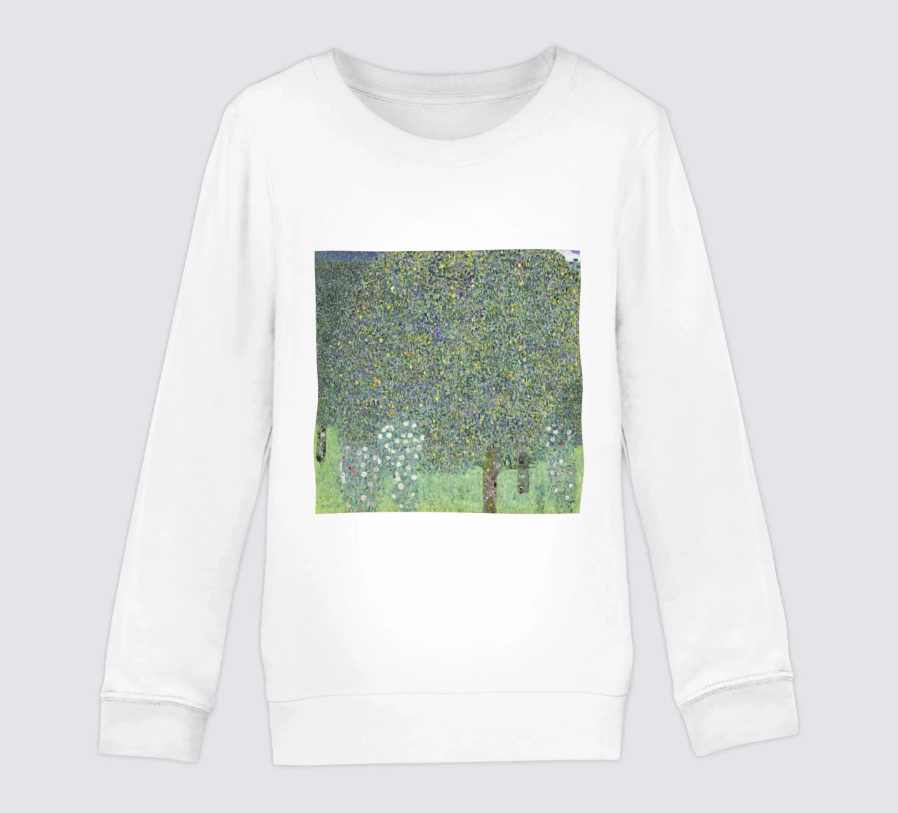 Gustav Klimt - Rosensträucher unter Bäumen (1905) Kinder Sweatshirt von Analic