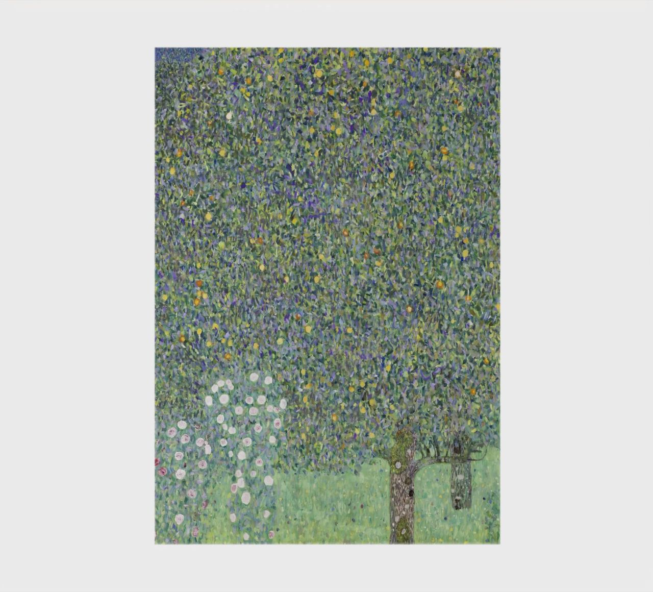 Gustav Klimt - Rosensträucher unter Bäumen (1905) Notizbuch von Analic