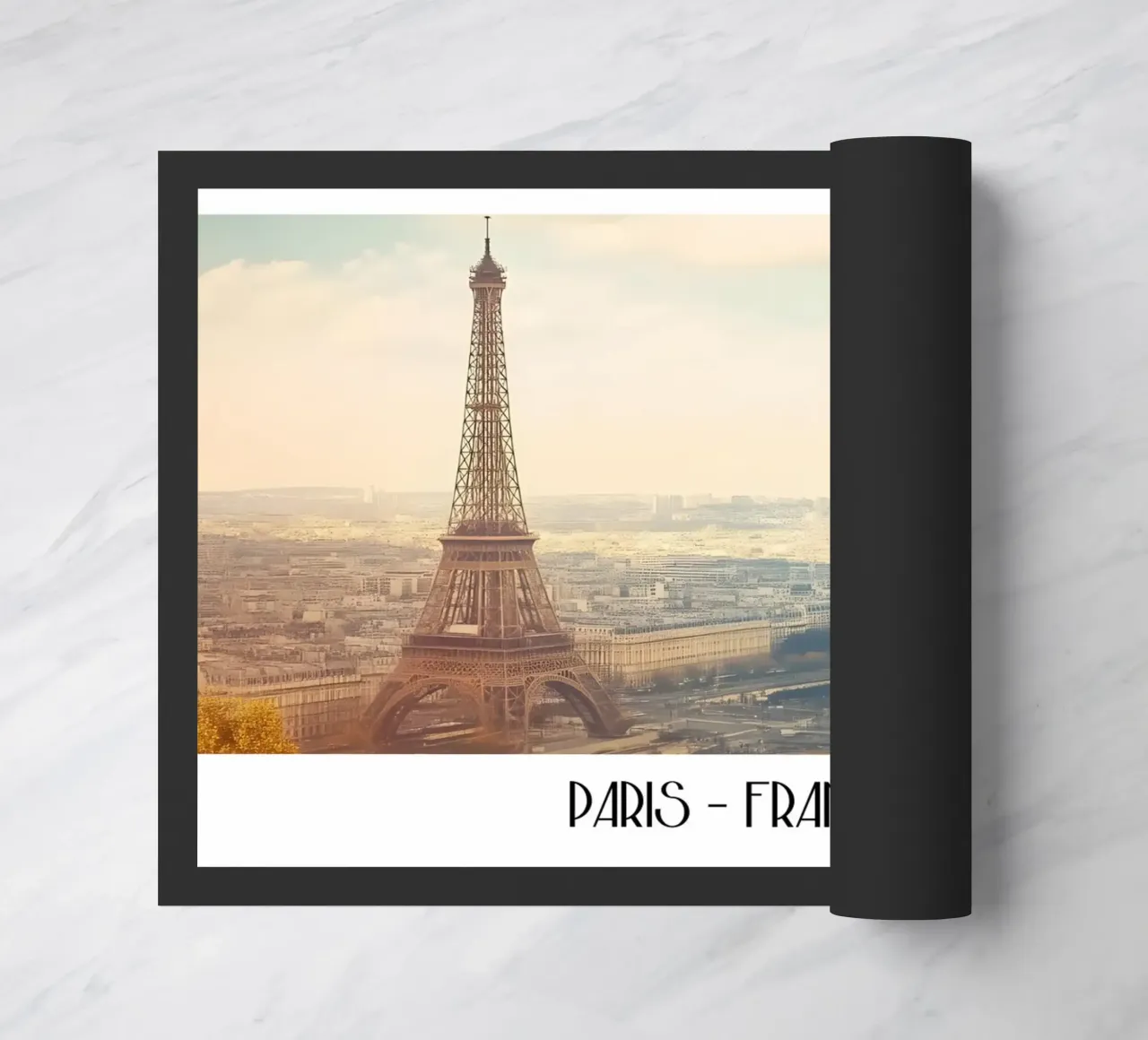 Torre Eiffel Parigi Vintage - Paesaggio iconico della città francese zerbino da ClubArt