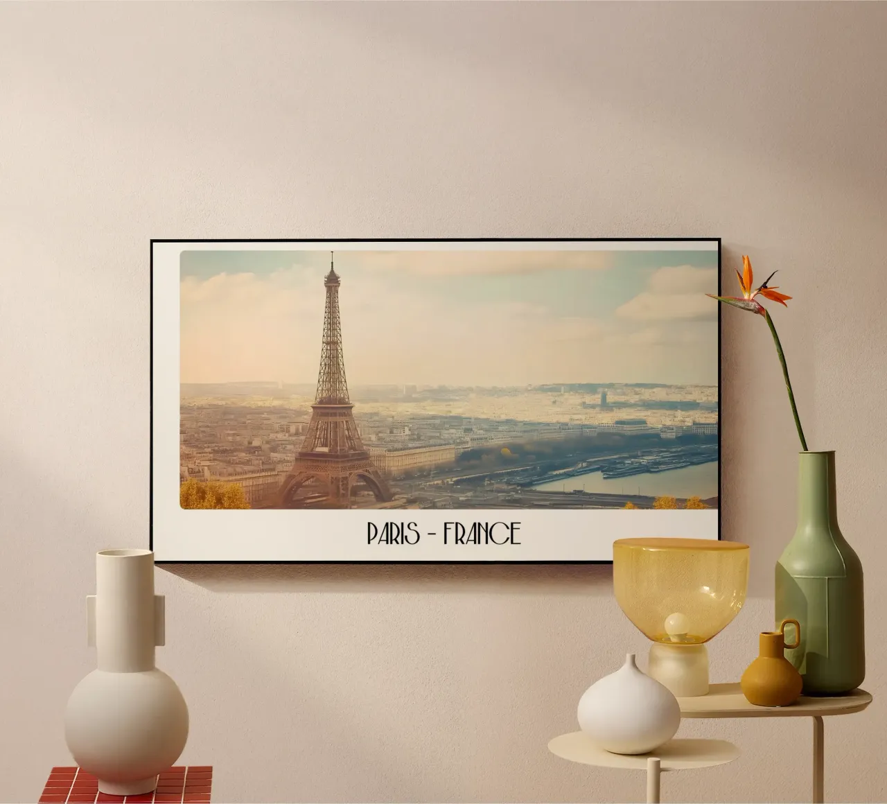 Torre Eiffel Parigi Vintage - Paesaggio iconico della città francese plexiglass da ClubArt