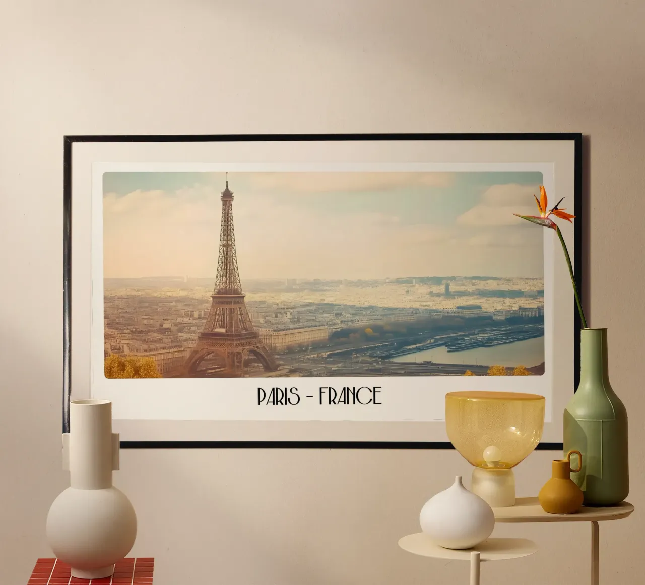 Torre Eiffel Parigi Vintage - Paesaggio iconico della città francese carta hahnemühle da ClubArt