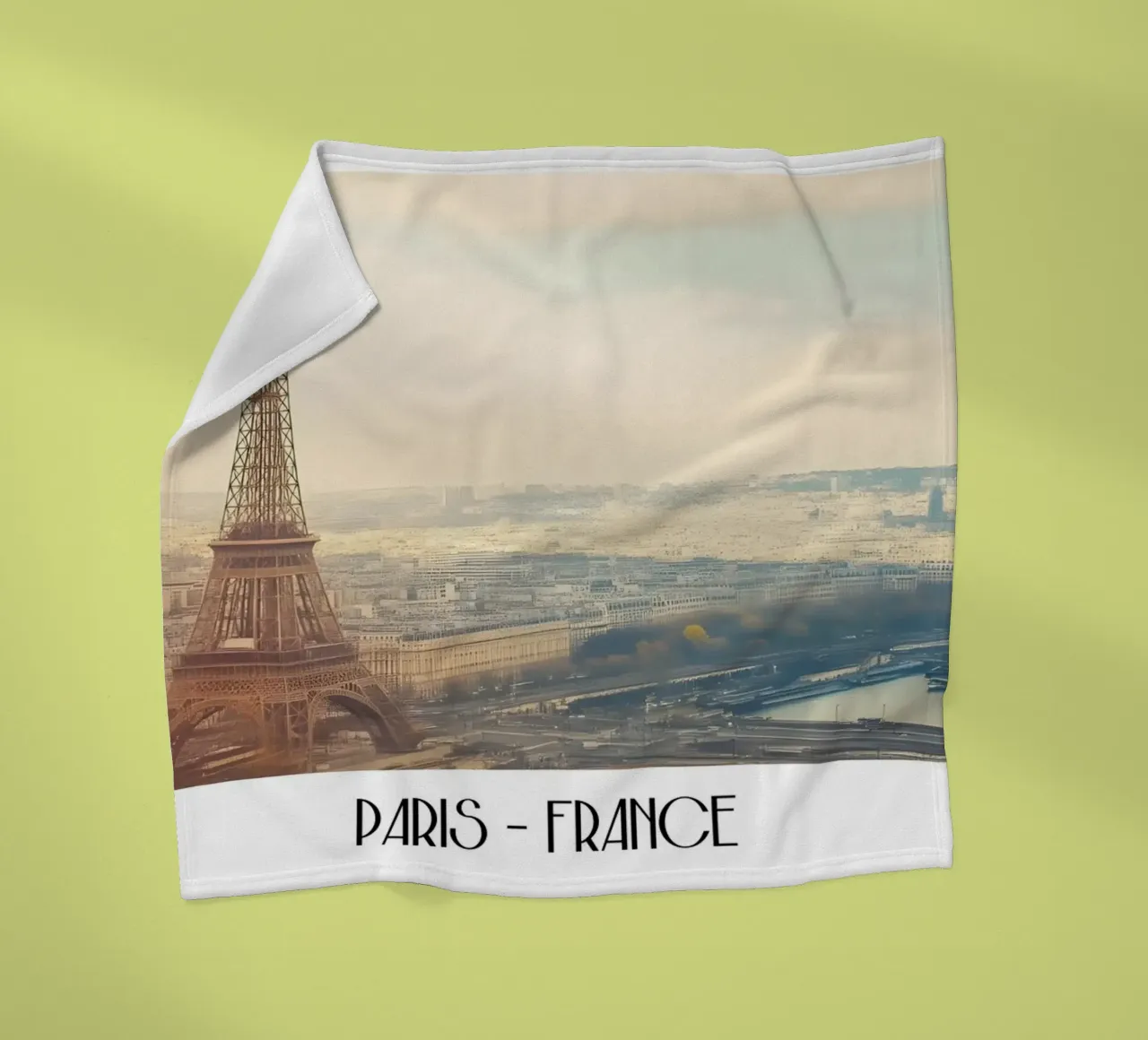 Torre Eiffel Parigi Vintage - Paesaggio iconico della città francese coperta in pile da ClubArt