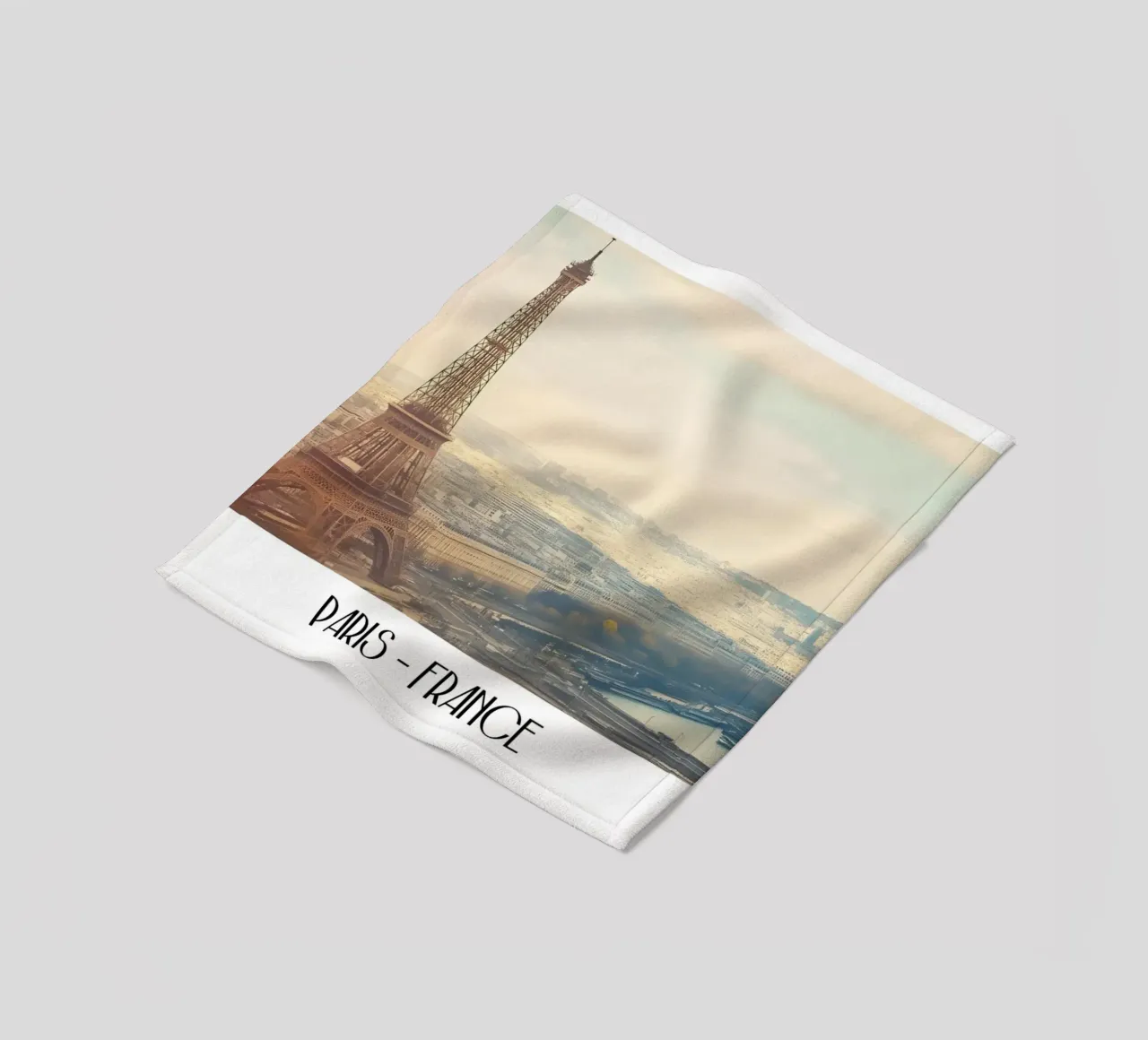 Torre Eiffel Parigi Vintage - Paesaggio iconico della città francese coperta in pile da ClubArt