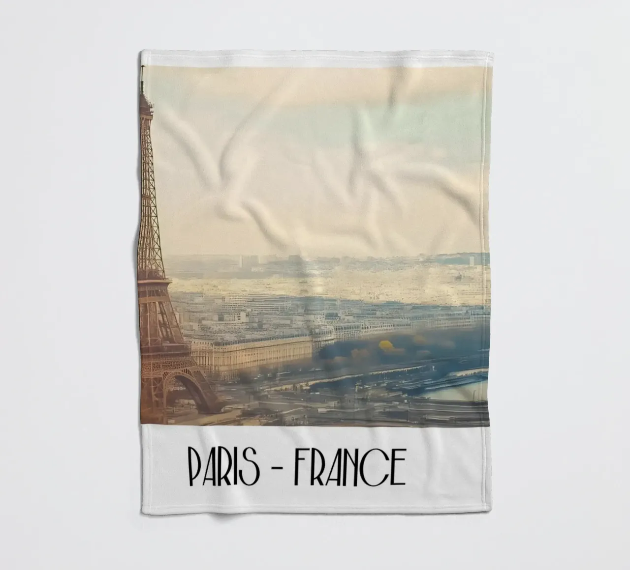 Torre Eiffel Parigi Vintage - Paesaggio iconico della città francese coperta in pile da ClubArt