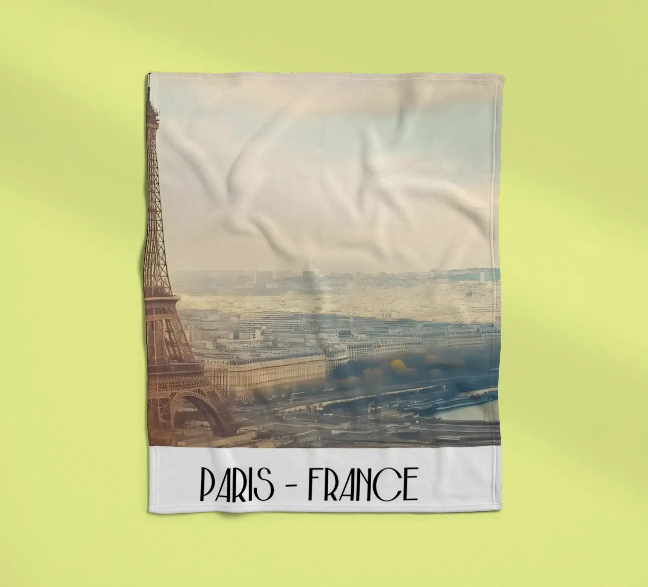 Torre Eiffel Parigi Vintage - Paesaggio iconico della città francese coperta in pile da ClubArt