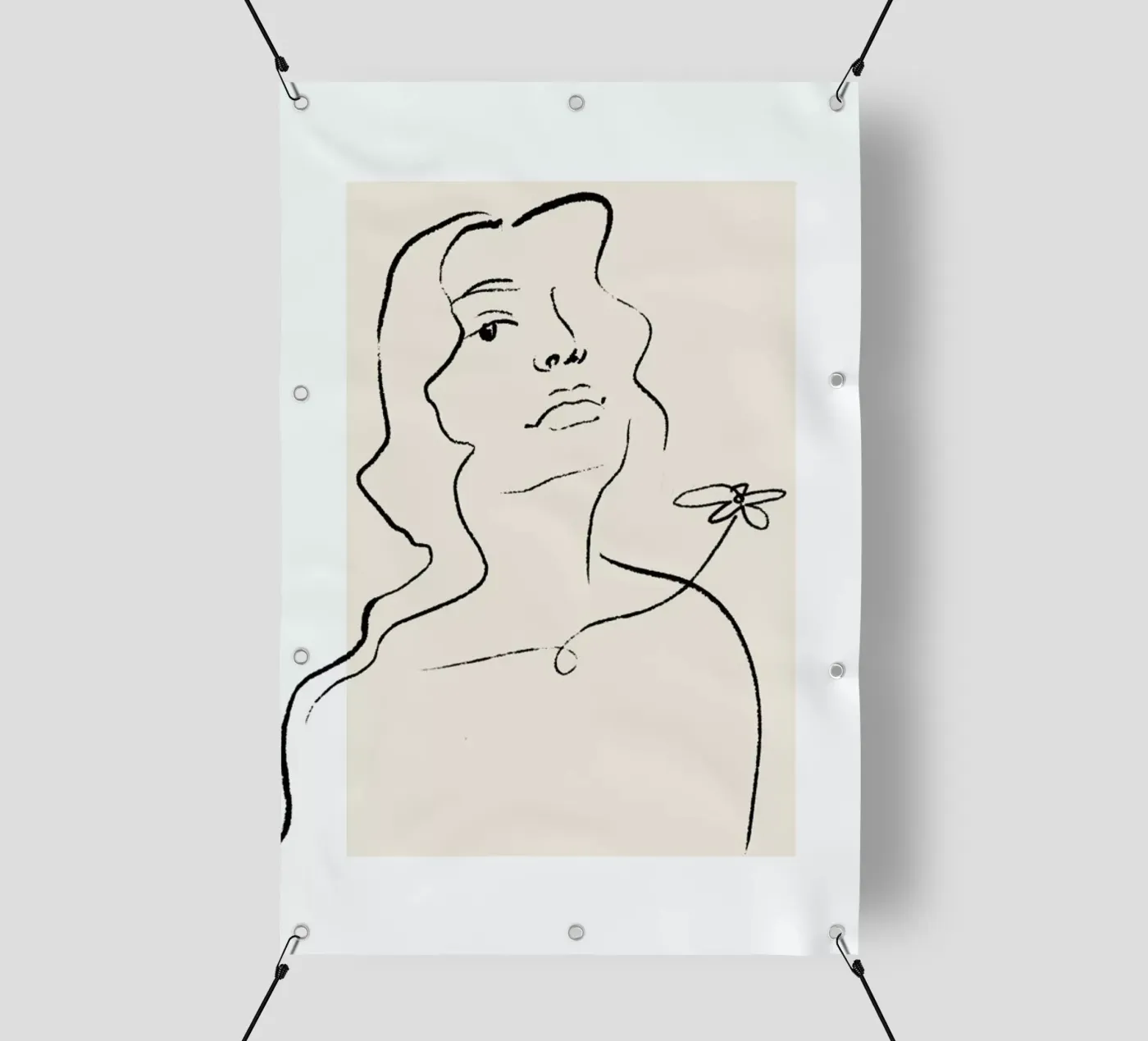 Flora telo in pvc da Graphite