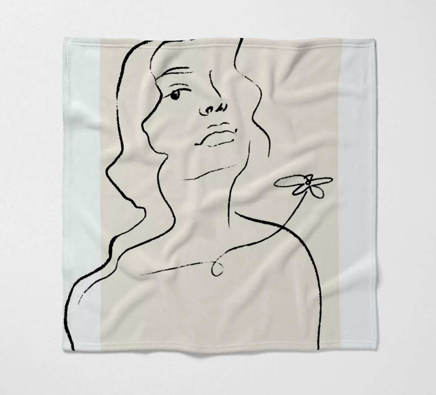 Flora Fleecedecke von Graphite