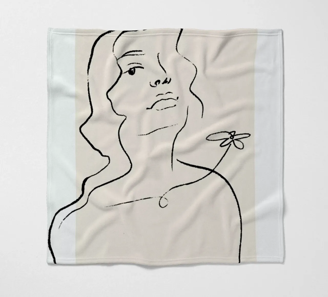 Flora plaid polaire de Graphite