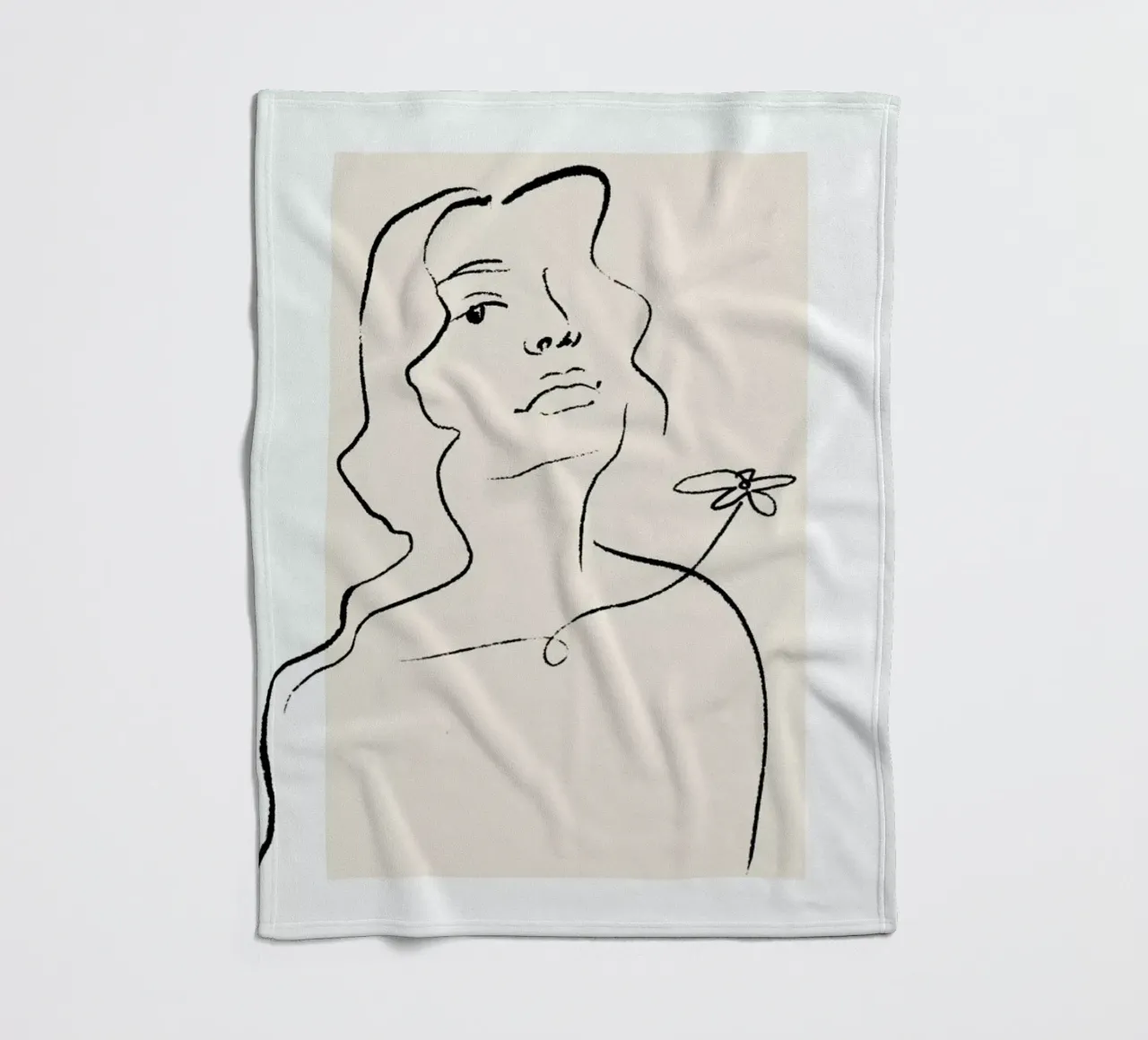 Flora fleece blanket by Graphite