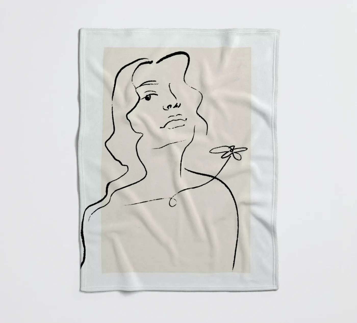 Flora Fleecedecke von Graphite