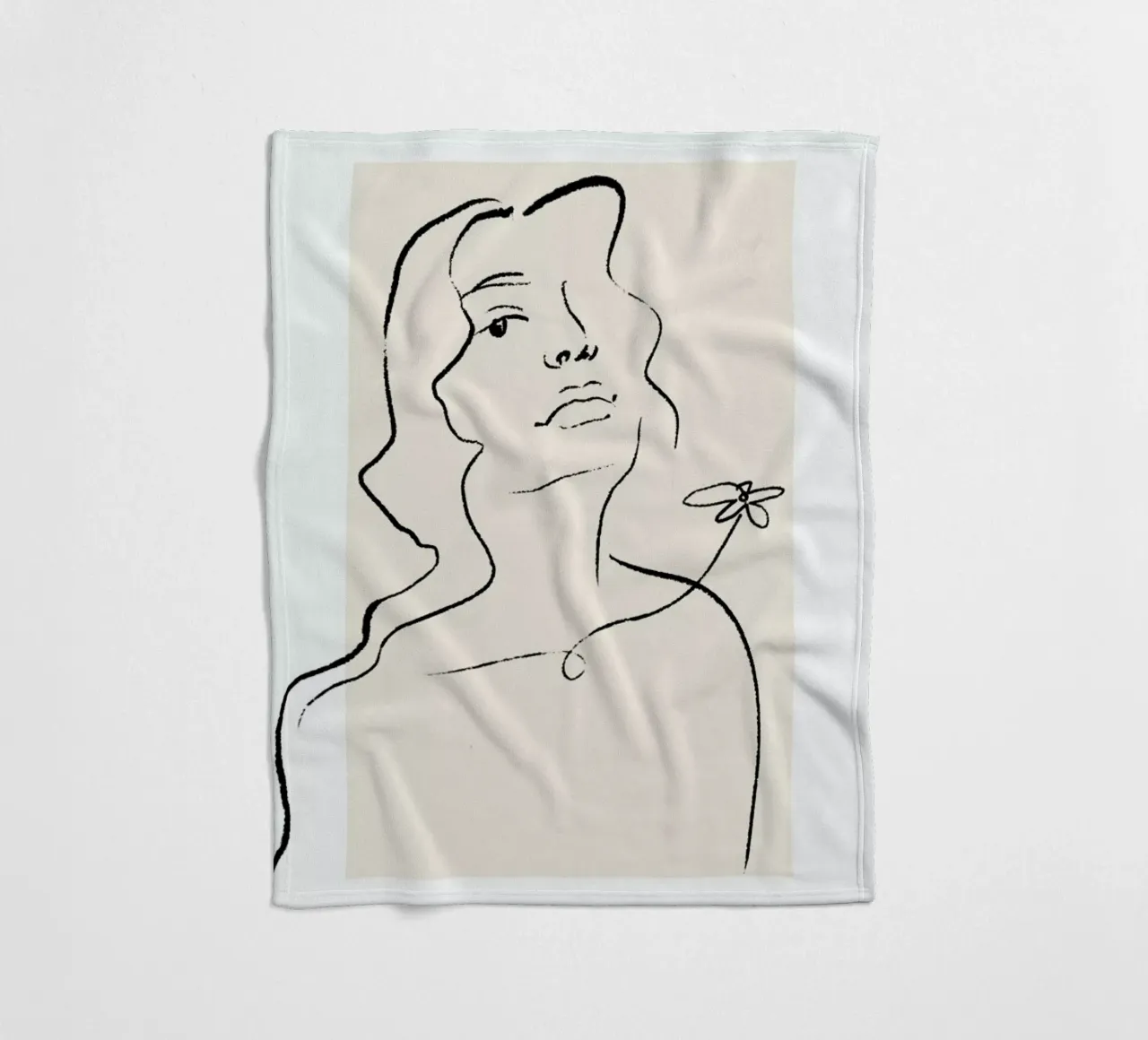 Flora plaid polaire de Graphite