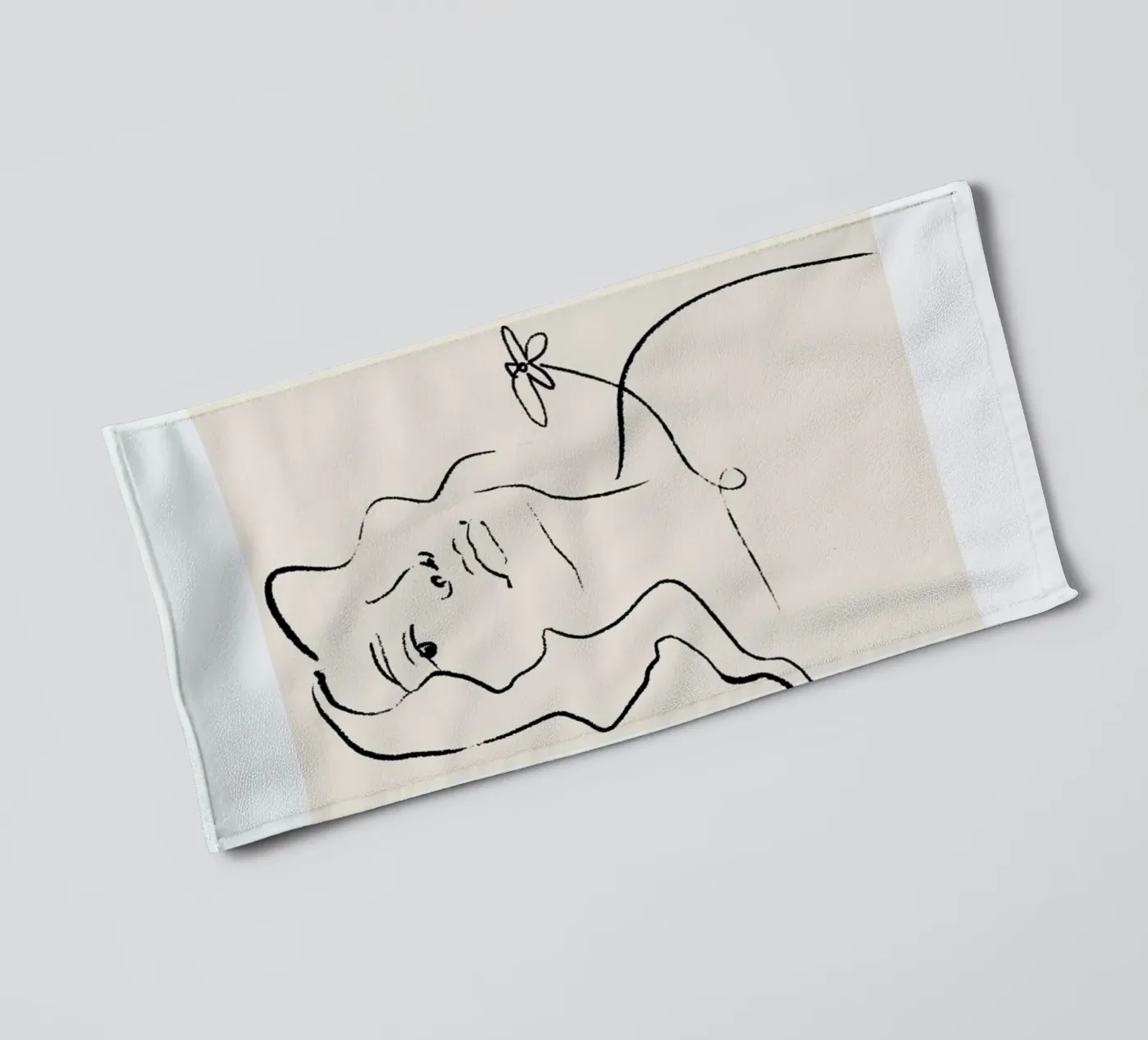 Flora badhanddoek van Graphite