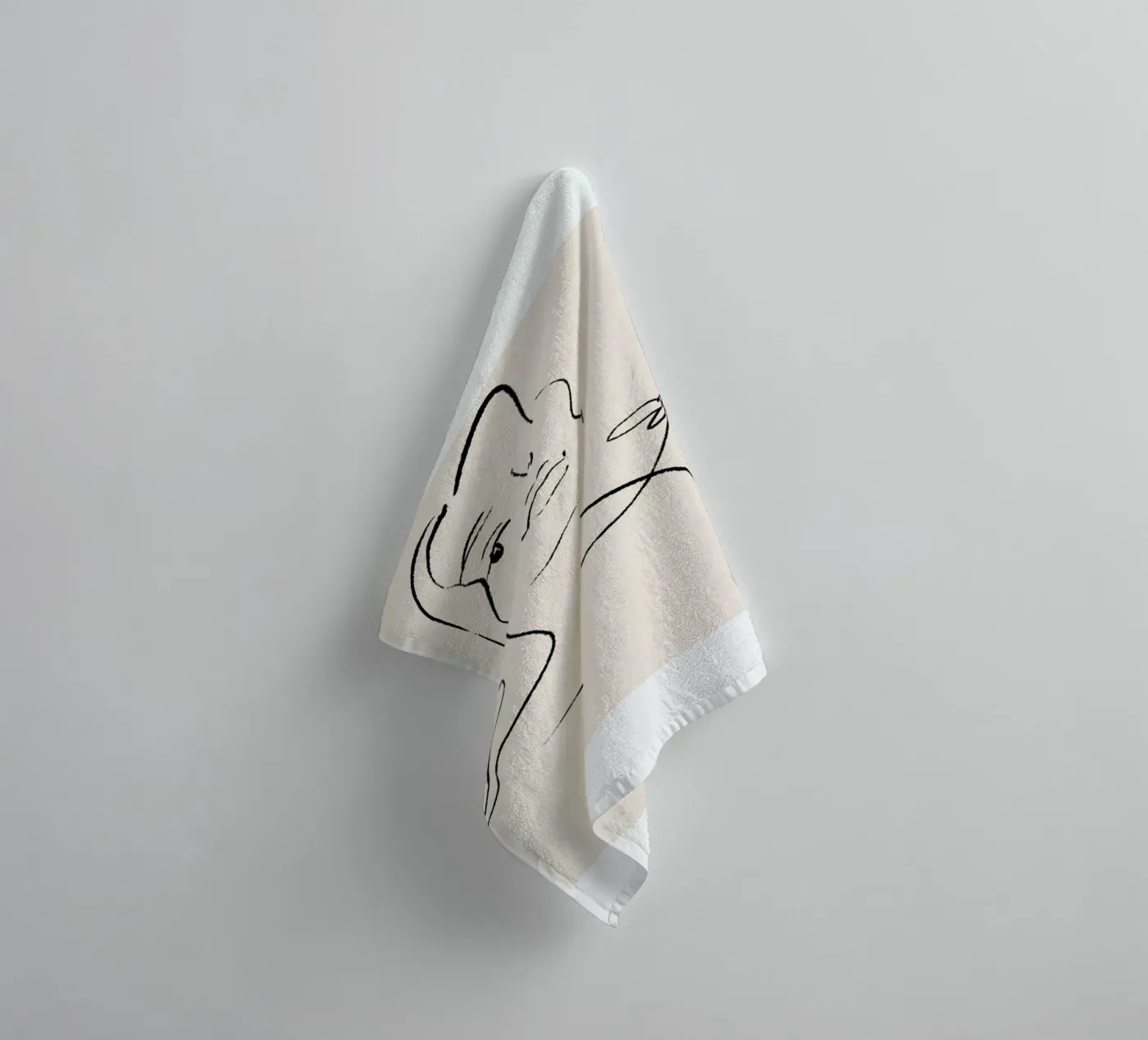 Flora badhanddoek van Graphite