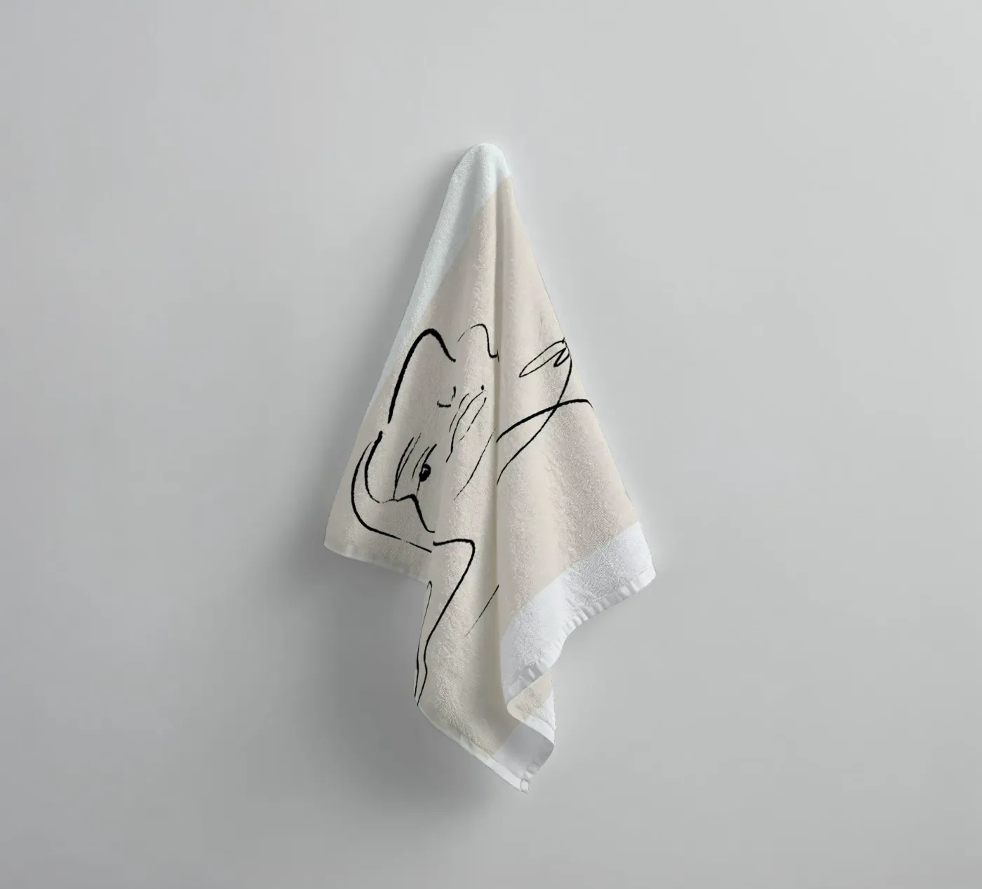 Flora badhanddoek van Graphite