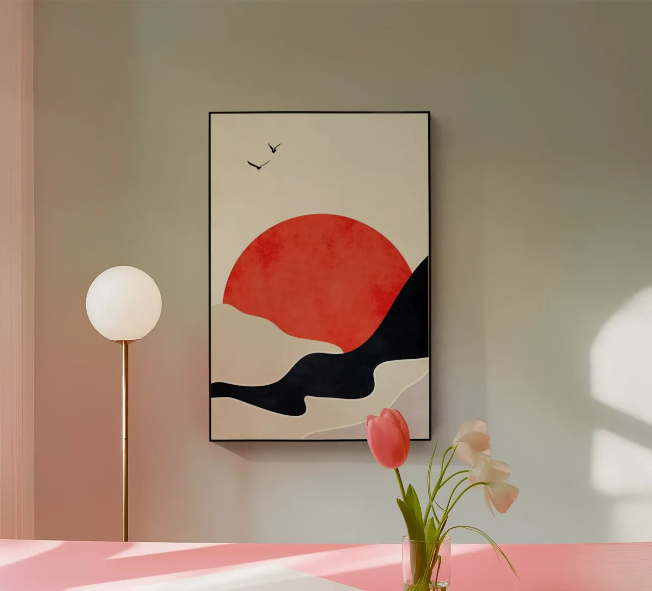 Drowning Sun acryl van Kubistika