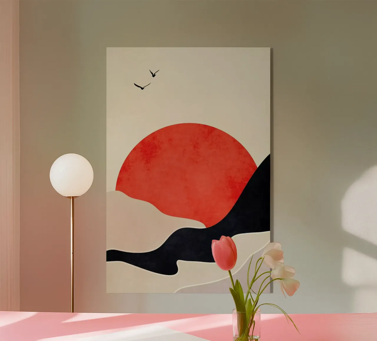 Drowning Sun acryl van Kubistika