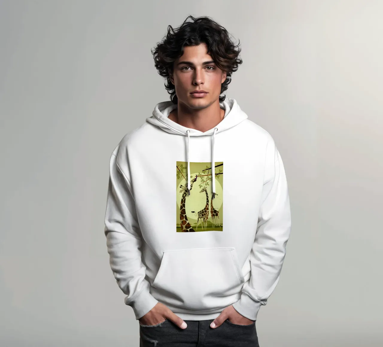 Giraffes felpa con cappuccio da Dieter Braun