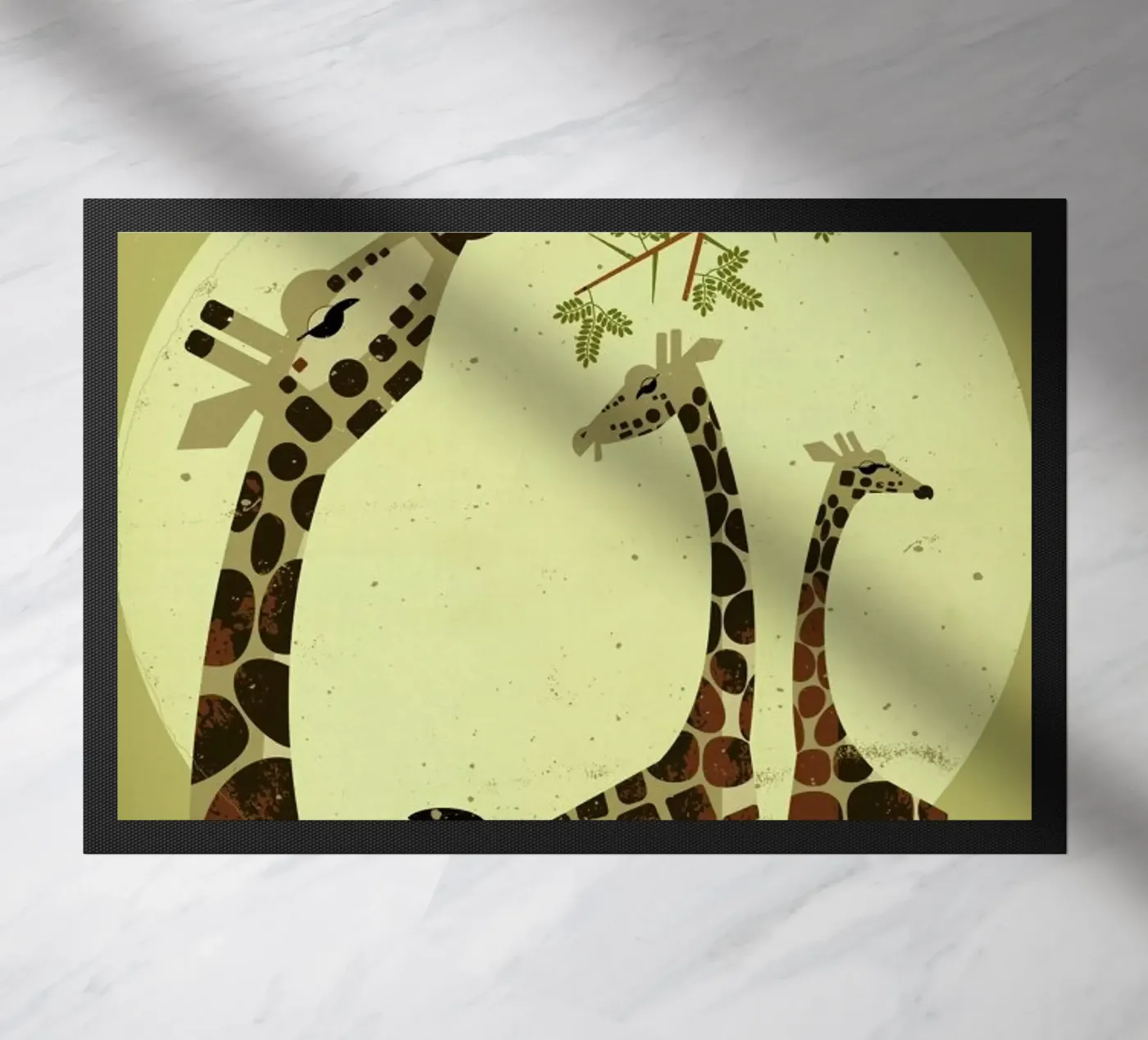 Giraffes deurmat van Dieter Braun